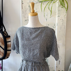 Naïf // Keira Top Navy Gingham