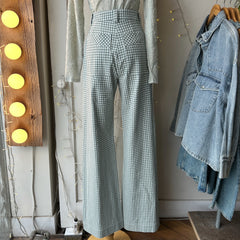 Birds of North America // Gannet Pants Sage Gingham