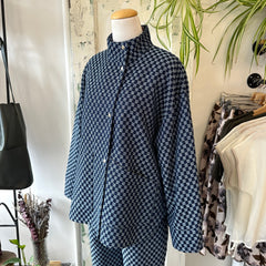 Dagg & Stacey // Noor Jacket Indigo Check