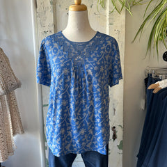 Indi & Cold // British Blue Lace Top