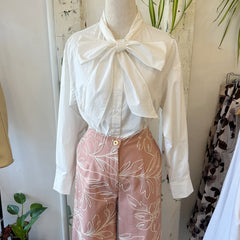 Compania Fantastica // Bow Blouse White