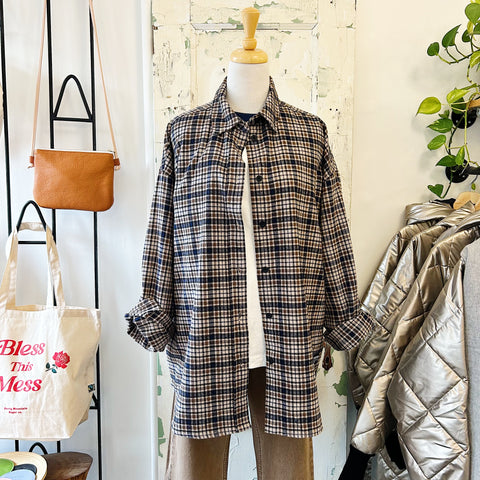 Dr. Denim // Molly Shirt Ocean Check