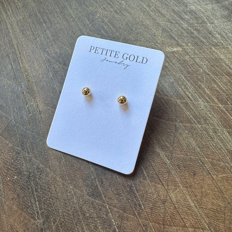 Petite Gold  // Ball Studs
