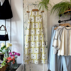 Compania Fantastica // Olive Flower Print Dress