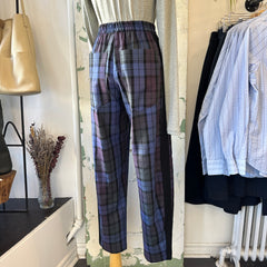 Eve Gravel // Pegg Pants Blue Tartan