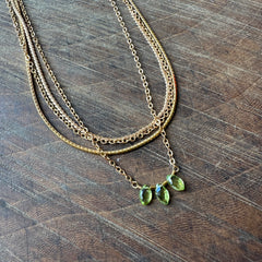 Hailey Gerrits // Cora Necklace Peridot