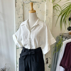 Eve Gravel // Lexie Shirt White