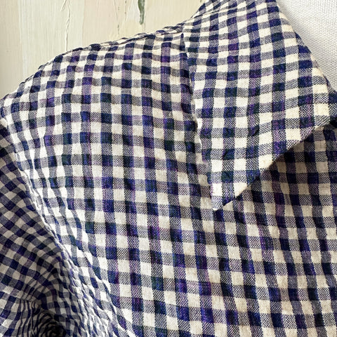 Eve Gravel // Clara Shirt Blue/Mauve