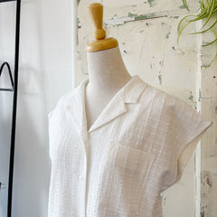 Jennifer Glasgow // Dionne Button Up Ivory