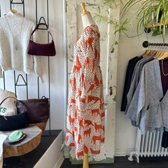 Compania Fantastica // Orange Cat Dress
