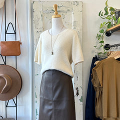 Pink Martini // Addison Sweater White