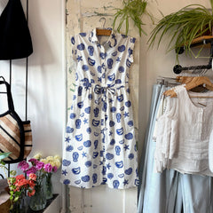 Compania Fantastica // Blue Lobster Print Dress