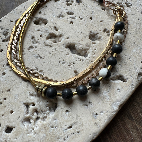 Hailey Gerrits // Tallis Bracelet Zebra Jasper