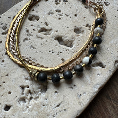 Hailey Gerrits // Tallis Bracelet Zebra Jasper