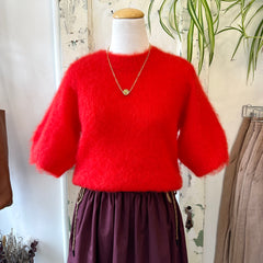 Des Petits Hauts // Alexa Red Short Sleeve Sweater