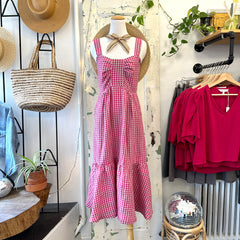 Allison Wonderland // Calista Dress Pink Gingham