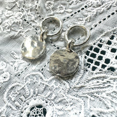 Hawkly // Medallion Earrings Silver