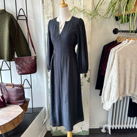 Indi & Cold // Cotton Crepe Dress Navy
