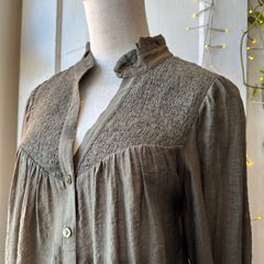 Melissa Nepton // Paola Blouse Dark Khaki