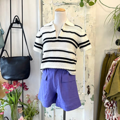 Des Petits Hauts // Dembo Polo Cream/Black