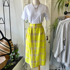 Ferris // Dream Summer Skirt Yellow Plaid