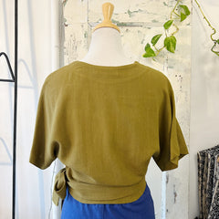 Dagg & Stacey // Cleo Wrap Top Kelp *Last one 12