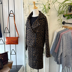 Cokluch // Reflexions Skirt Gold Leopard