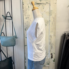 Indi & Cold // White Cotton Tee Sleeveless