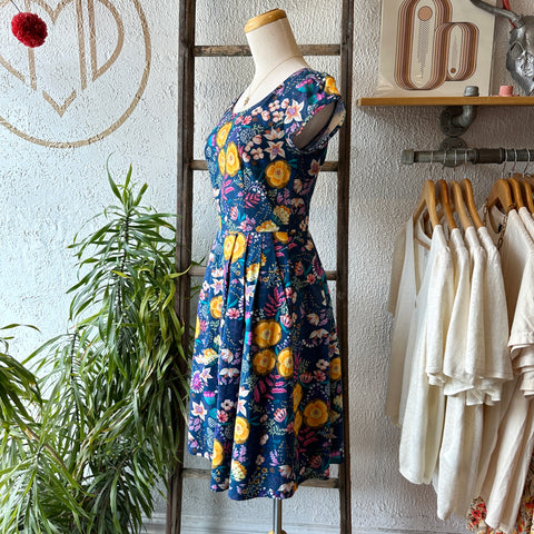 Birds of North America // Gallinule Dress Midnight Brilliance