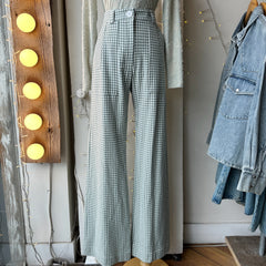 Birds of North America // Gannet Pants Sage Gingham