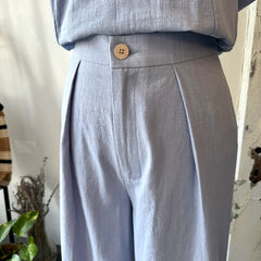 Dagg & Stacey // Vernon Wide Leg Pants Blue Aura
