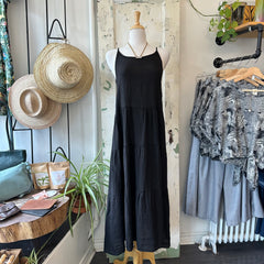 Yoga Jeans // Ophelia Linen Dress Black