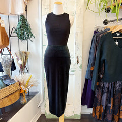 Gentle Fawn // Dahlia Velvet Skirt Wintergreen