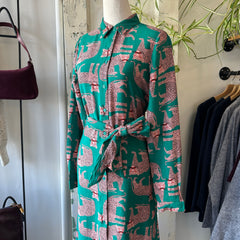 Compania Fantastica // Jaguar Print Dress Long