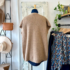 Indi & Cold // Camel Vest with Buttons