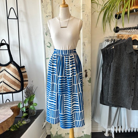 Marigold // Tiago Skirt Blue Block