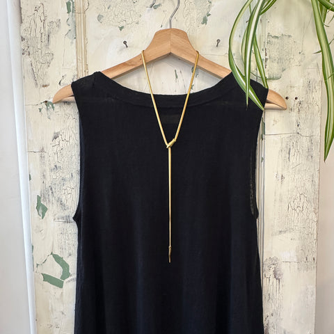 Hoopla // Snake Lariat Necklace