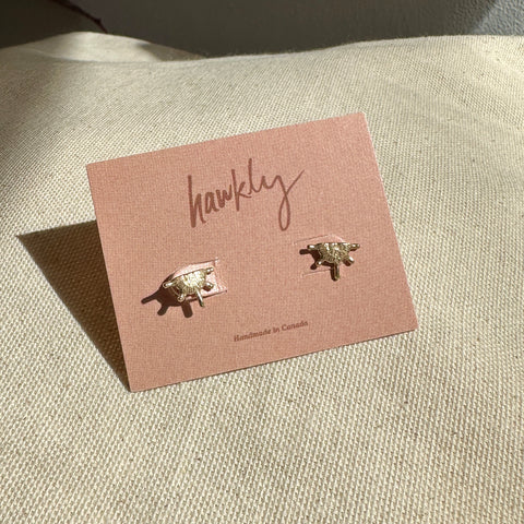 Frug // Resin Cloud and Flower Earrings