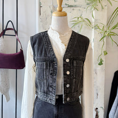 Dr. Denim // Tina Top Aged Black