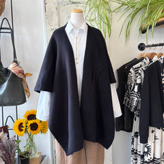 Pink Martini // Lennon Wrap Sweater Black