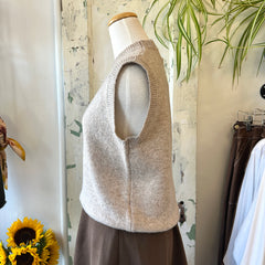Pink Martini // Clarissa Sweater Vest Beige