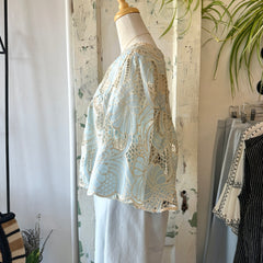 Dagg & Stacey // Shaw Top Blue Eyelet