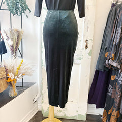 Gentle Fawn // Dahlia Velvet Skirt Wintergreen