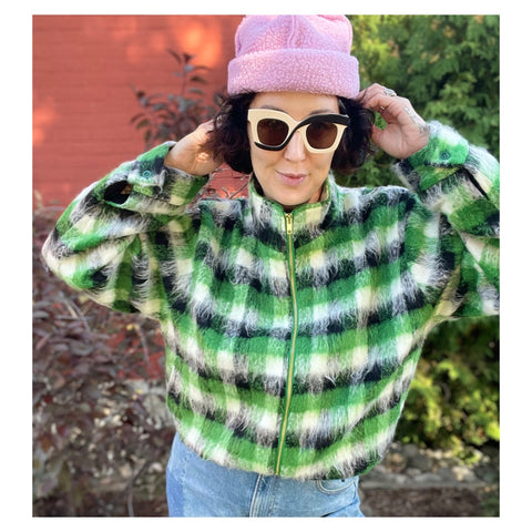 Redsky // Jade Plaid Cropped Jacket