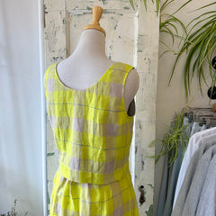 Ferris // Box Tank Yellow Plaid