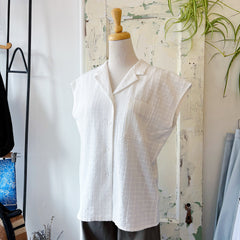 Jennifer Glasgow // Dionne Button Up Ivory