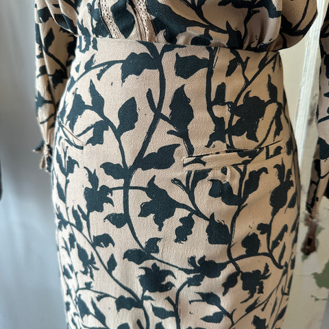 Indi & Cold // Leaf Print Skirt