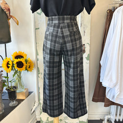 Pink Martini // Nadia Pants Grey Plaid