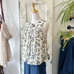 Indi & Cold // Khaki Flower Blouse