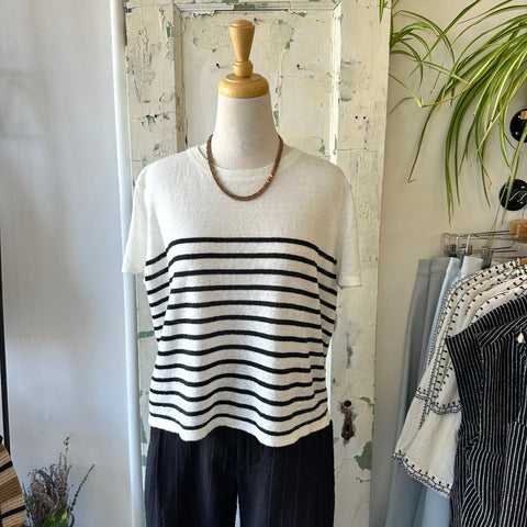 Naïf // Noella Top Ivory/Black